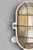 strada wandlamp wit porselein spatwaterdicht glas e27 fitting voorkant detail