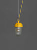 strella gepantsterde lamp geel e27 fitting voorkant